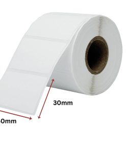 [Cuộn 25m] Decal Nhiệt 50x30mm Giấy in tem trà sữa , giấy in tem nhãn phụ